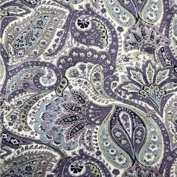 Chaps purple floral Paisley women’s button down shirt size 2X purple - Picture 4 of 10